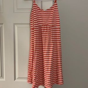 Pink and White Striped Cotton Sundress